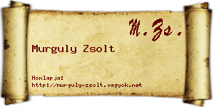 Murguly Zsolt névjegykártya
